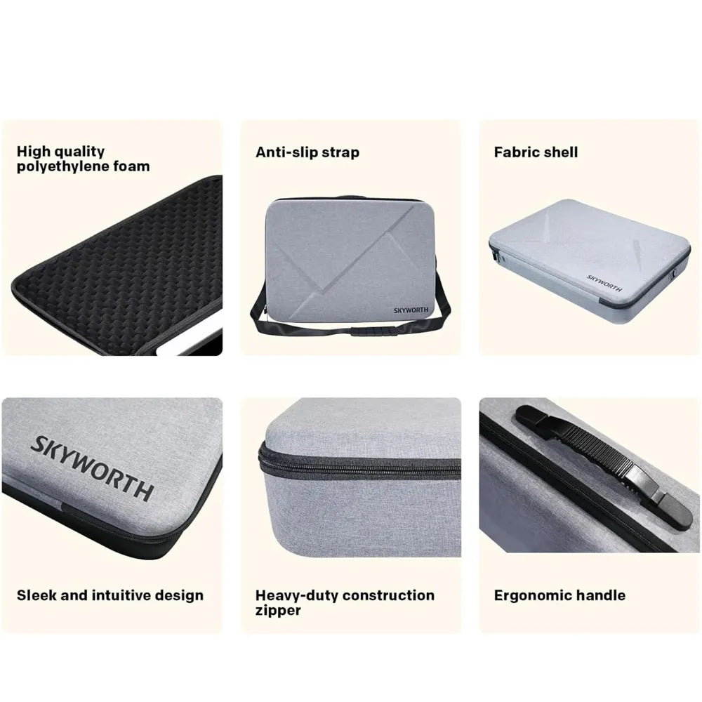 Skyworth 24 Inch Portable Smart FHD Smart Google TV With Case Bundle