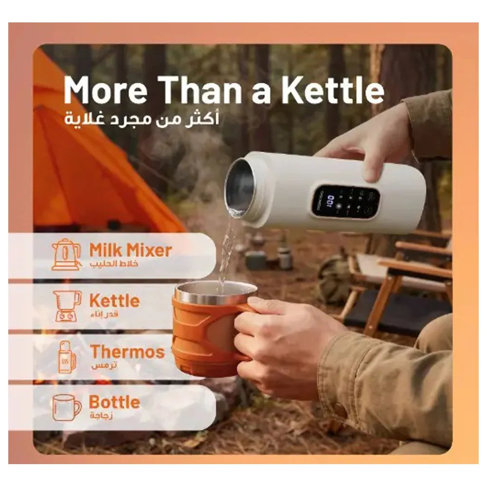 Porodo Lifestyle Smart Portable Kettle Digital Temperature Display