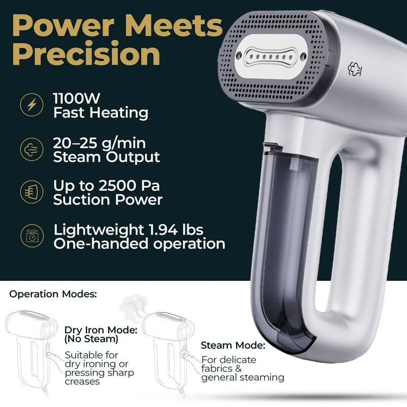 Vacuum garment Steamer Handheld Travel Garment Steamer for Clothes-3