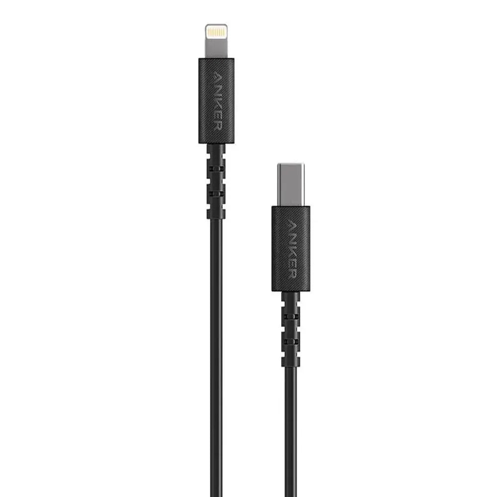 Anker PowerLine Select USB-C Cable with Lightning Connector 6ft - Black