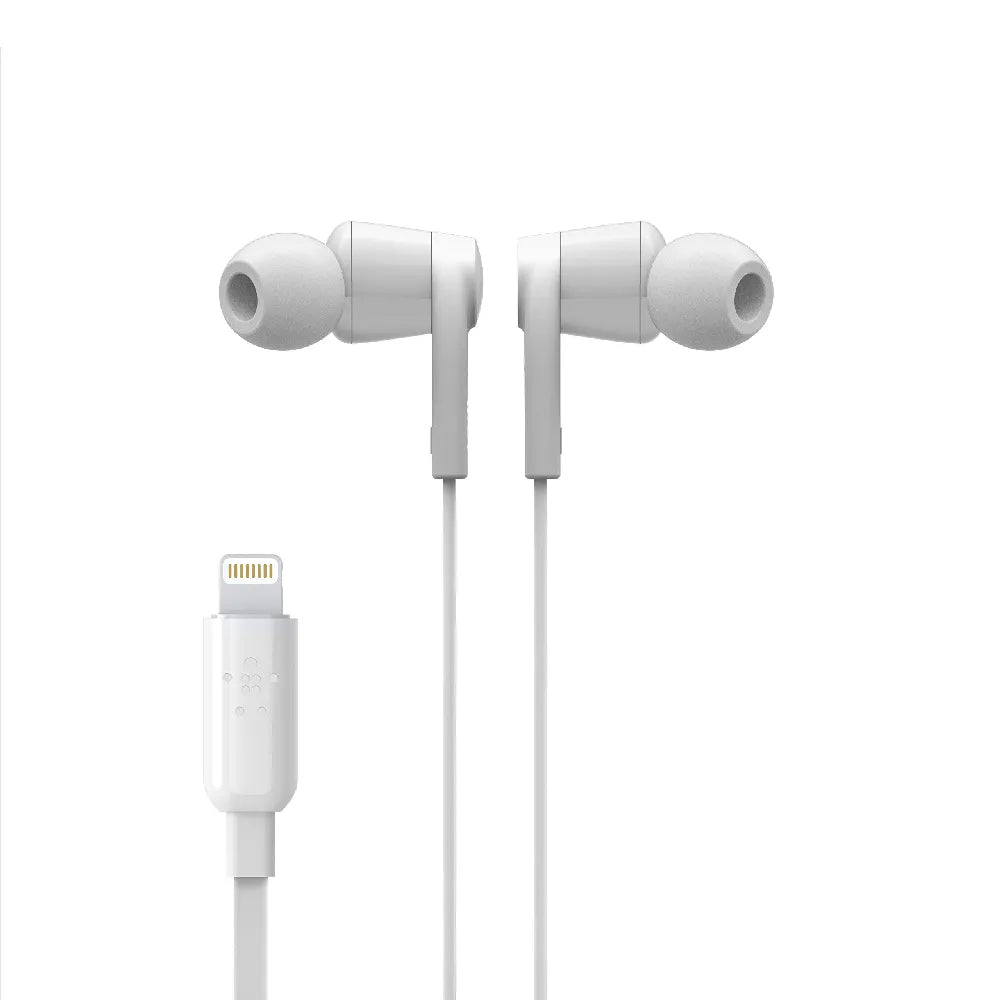 Belkin RockStar HeadPhone with Lightning Connector White 112cm Cable Length