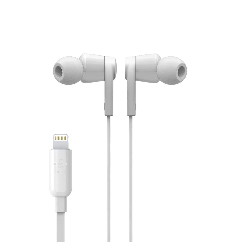 Belkin RockStar HeadPhone with Lightning Connector White 112cm Cable Length