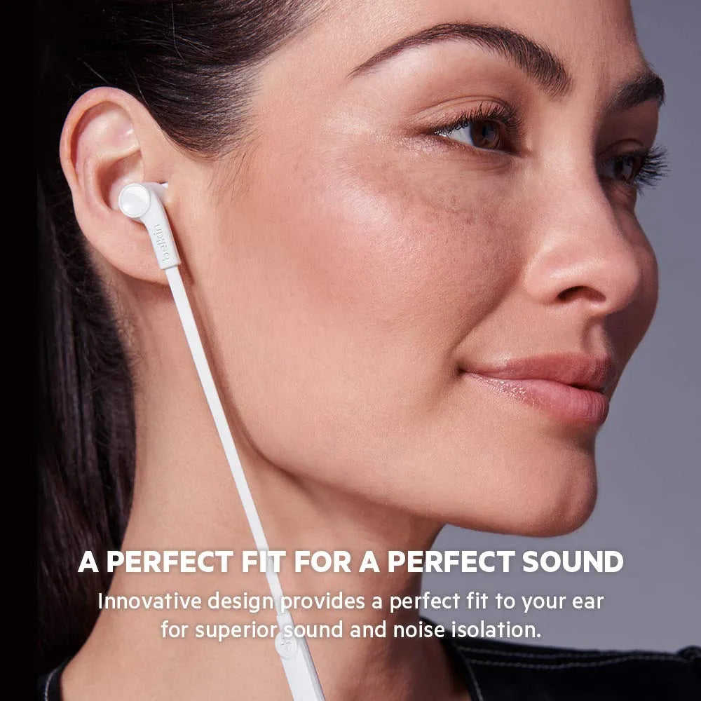 Belkin RockStar HeadPhone with Lightning Connector White 112cm Cable Length