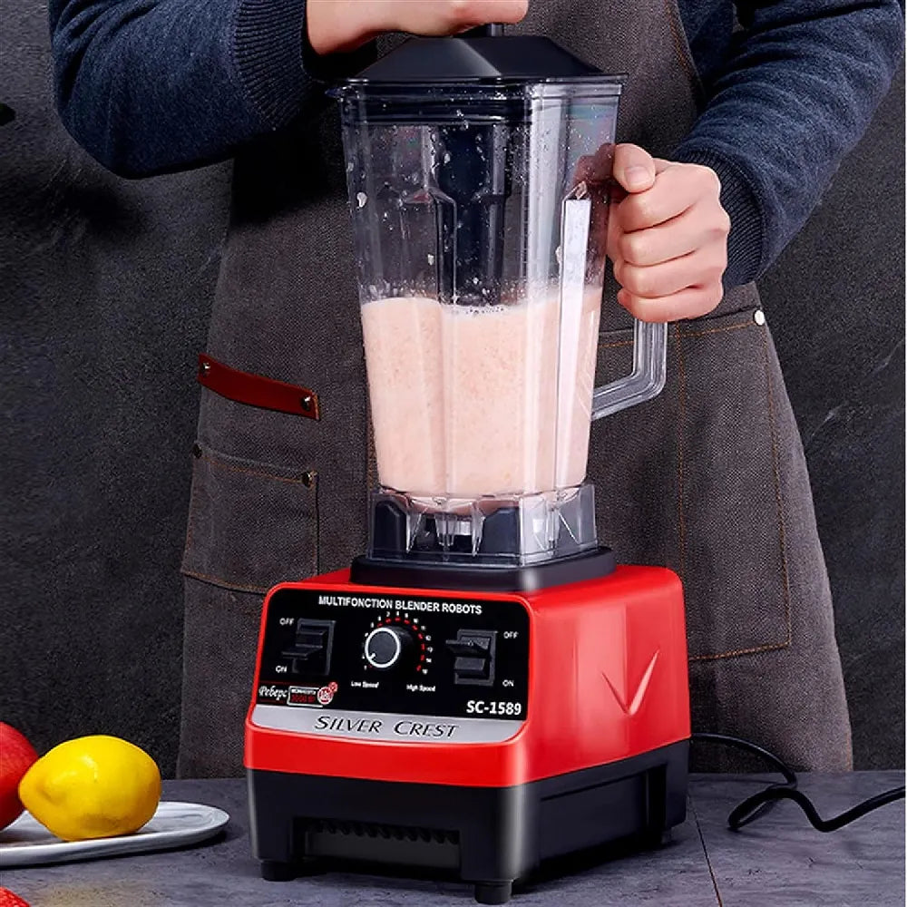Silver Crest 2-in-1 Multi-Functional Blender with Stainless Steel Multi-Blade 2000mL 4500W