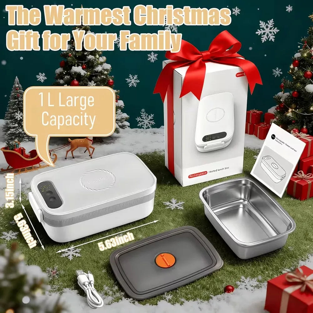Portable Insulated and Heated Lunch Box