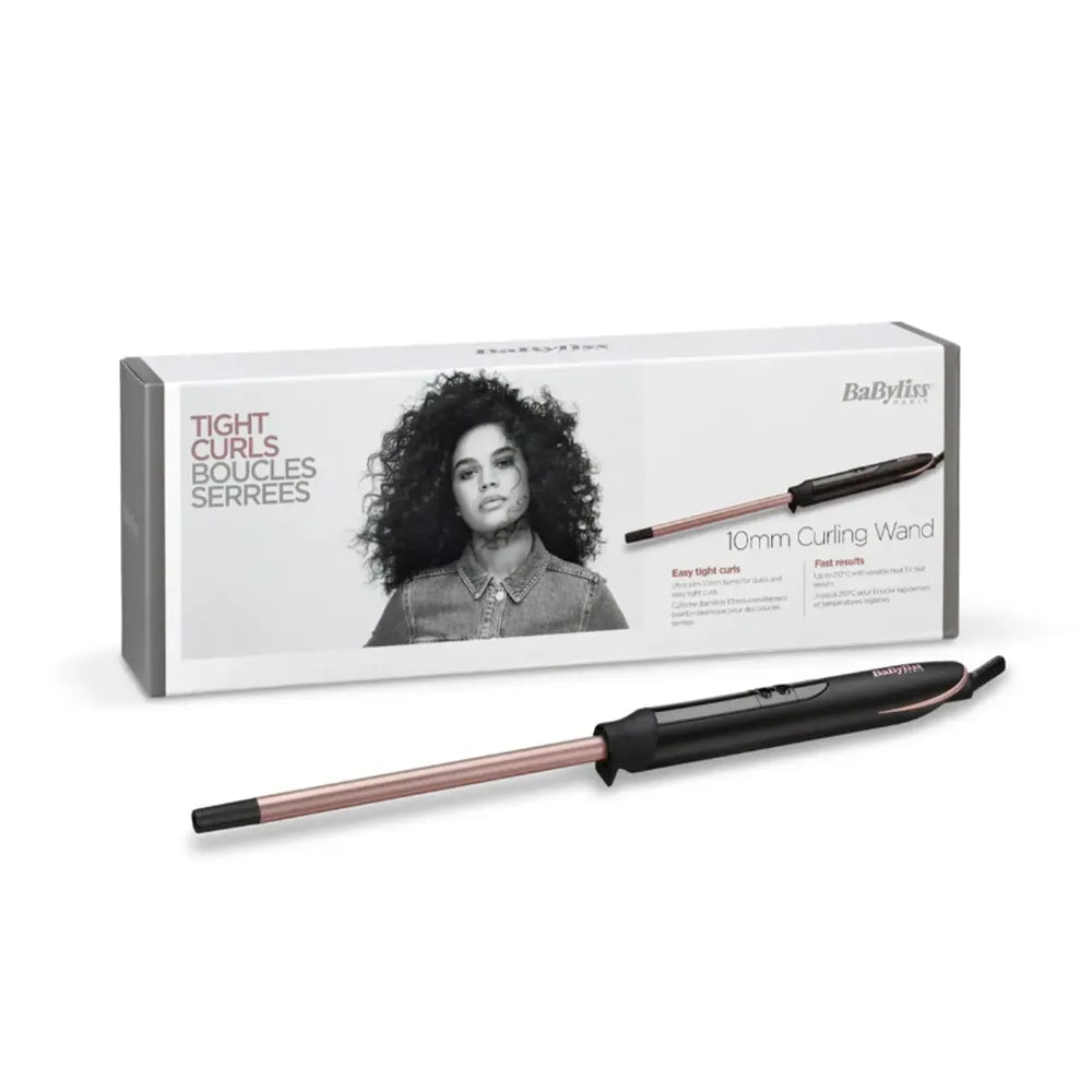 Babyliss Tight Curling Wand With 10mm Ceramic Barrel Up To 210°C