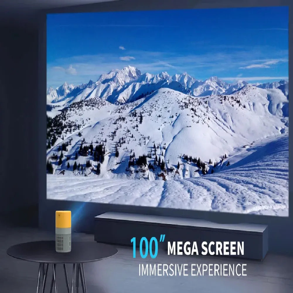 Borrego LED Mini Projector 480×360 Resolution HD 1080P Support Dual Fan Cooling HDMI & USB Connectivity
