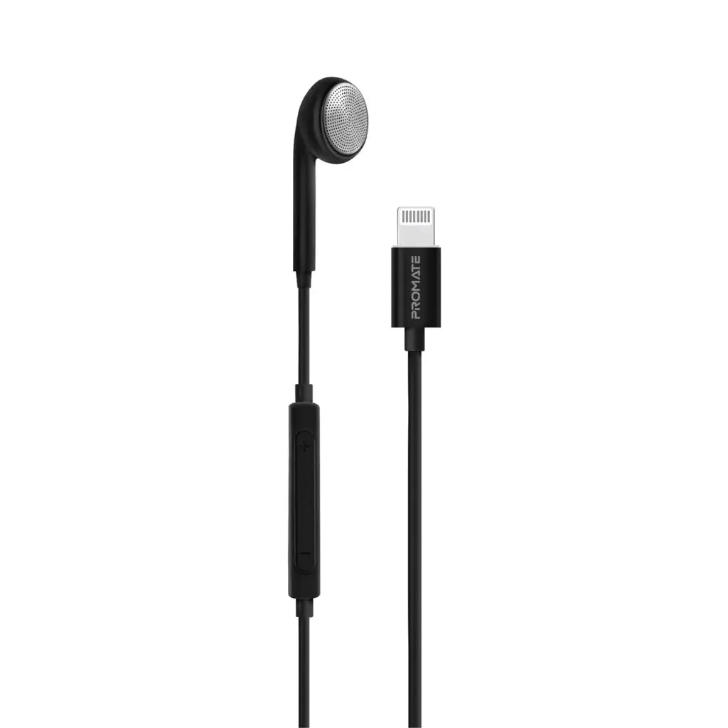 Promate MFi Certified Mono Earphone - Lightning Connector