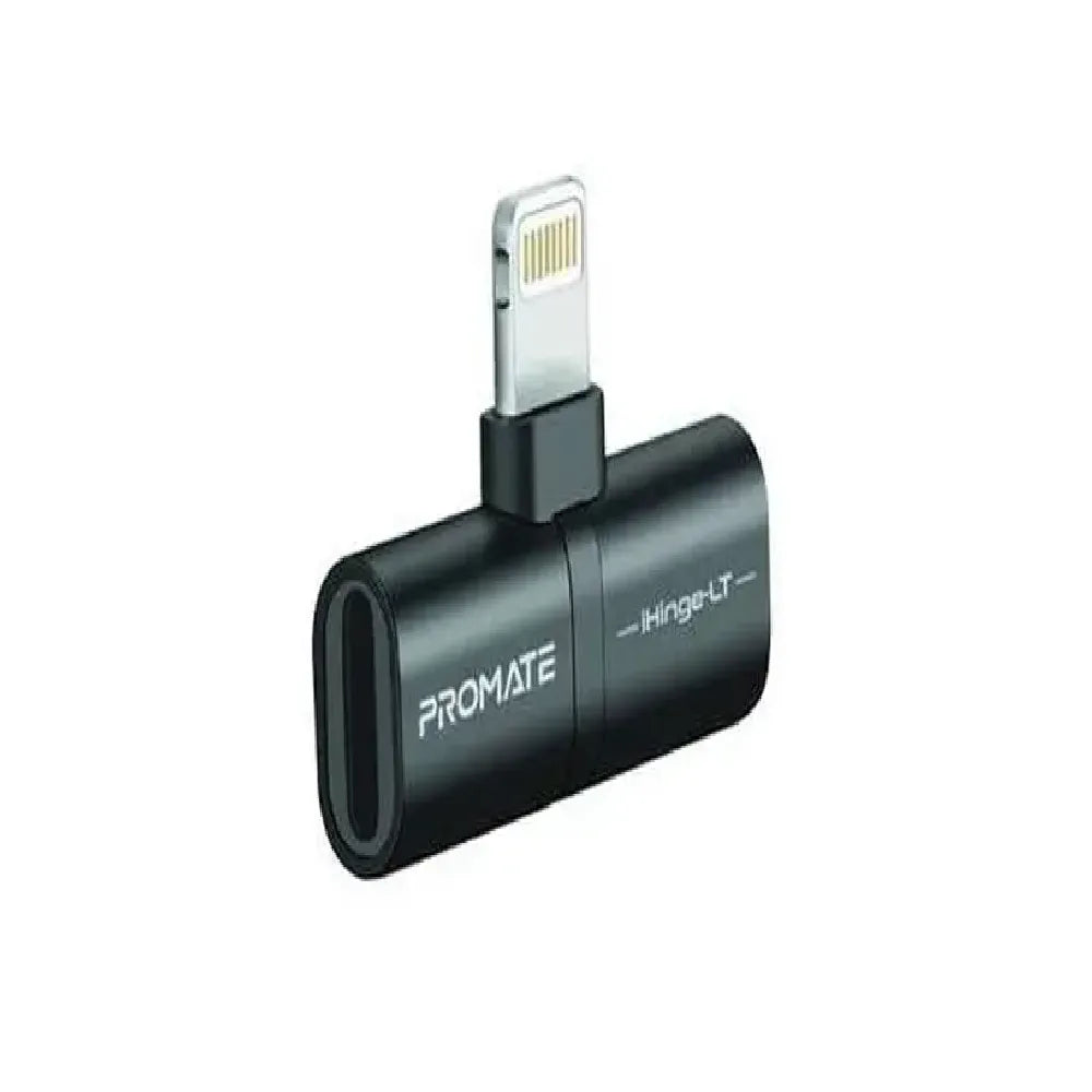 Promate 2-in-1 Audio & Charging Adapter 5V/2A Fast Charging Lightning Connector iPhone/iPad Compatibility