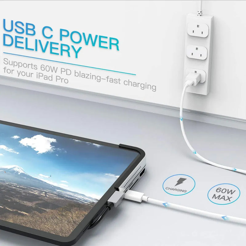 Baseus Bend Angle Multifunctional Type-C HUB Converter With GaN Technology