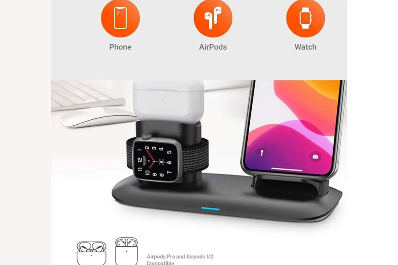 PORODO 4 in 1 Slim Charging Base
