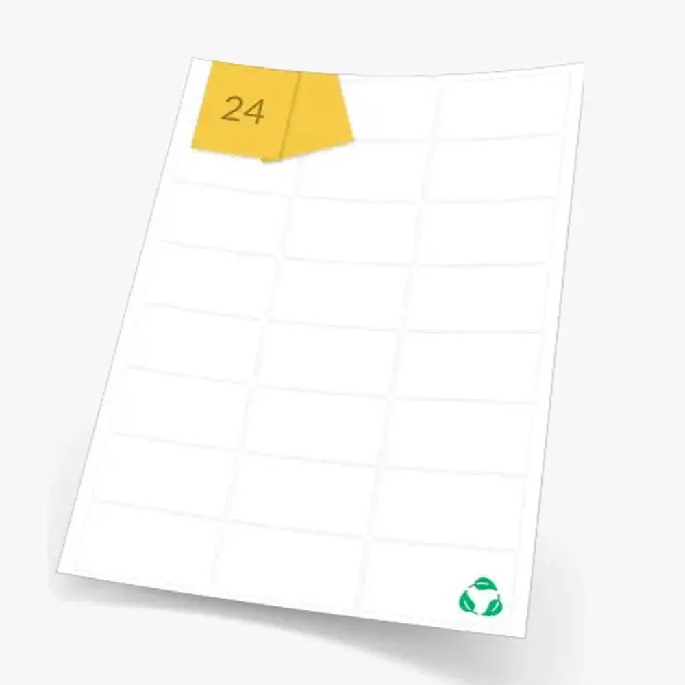 Formtec A4 Labels 24 Labels Per Sheet - 100 Sheet Box