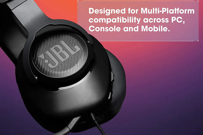 سماعات الألعاب JBL Quantum 100 - سلكية فوق الأذن - أسود-3
