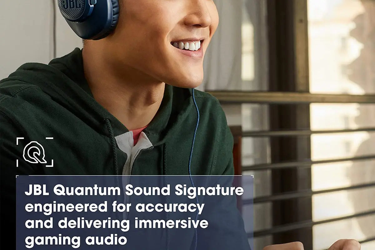 سماعات الألعاب JBL Quantum 100 - سلكية فوق الأذن - أسود-4