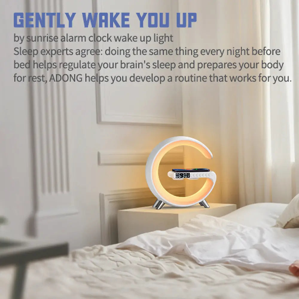 Smart Light with Wireless Charging & Speaker & Alarm Clock