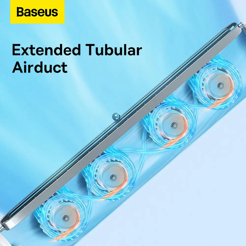 Baseus 2-in-1 Monitor Clip-On & Stand-Up Desk Bladeless Fan Wide Range Wind Outlet Type-C Rechargeable