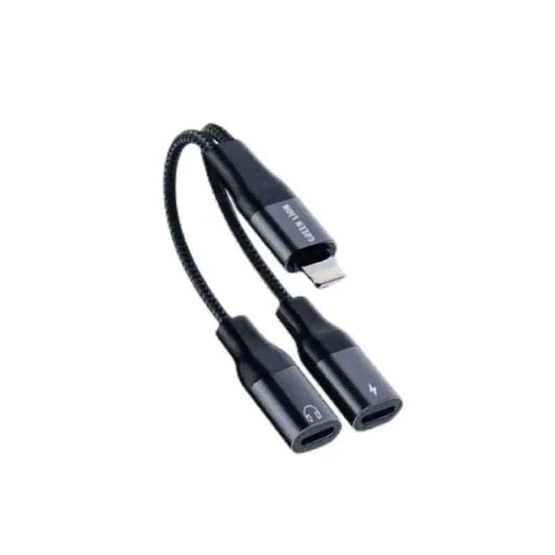 Green Lion Lightning to Lightning Audio & Charge Spliter