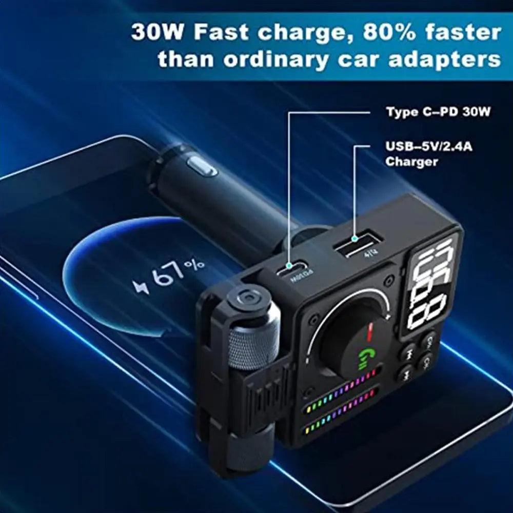 Green Lion Adventure FM Transmitter PD With LCD Display 30W
