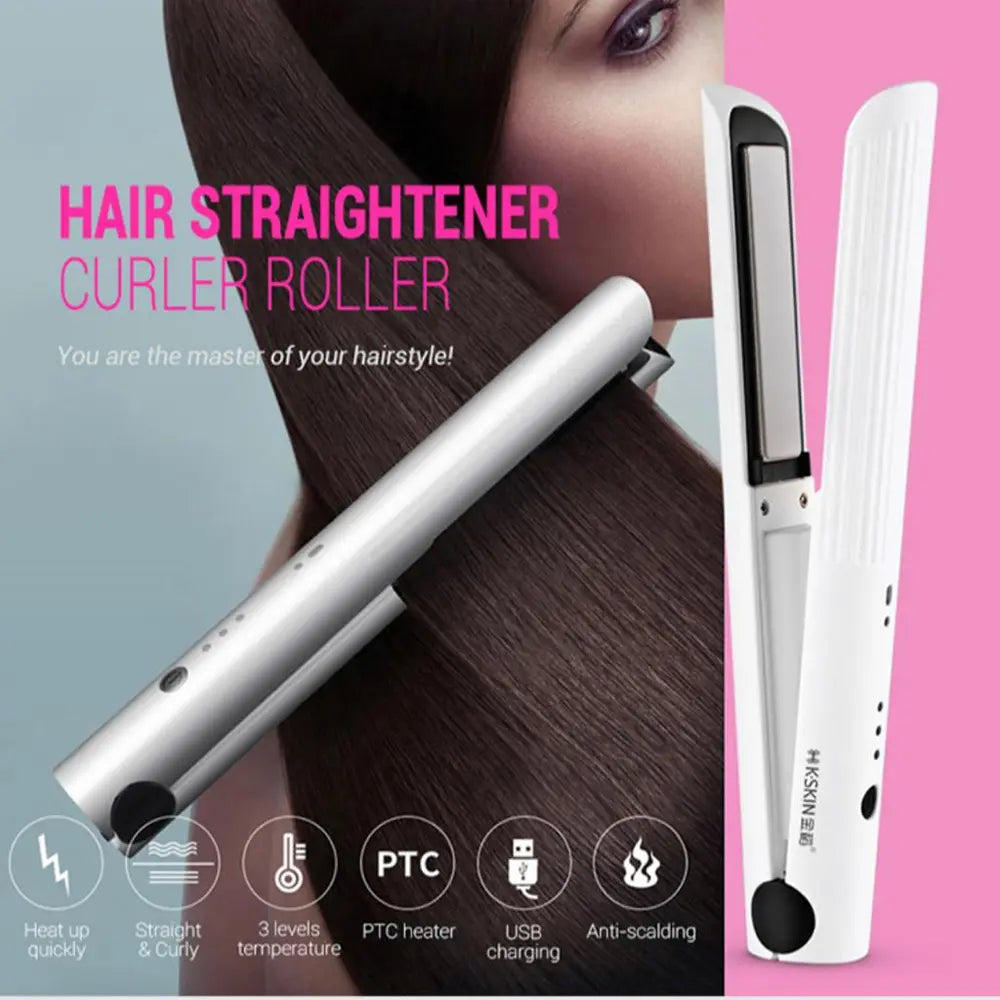 K-Skin wireless Hair straightener - white