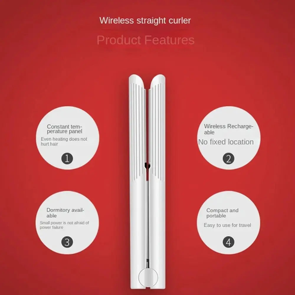 K-Skin wireless Hair straightener - white