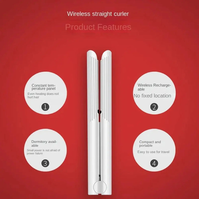 K-Skin wireless Hair straightener - white
