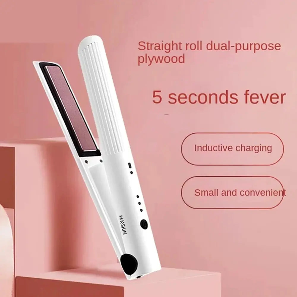K-Skin wireless Hair straightener - white