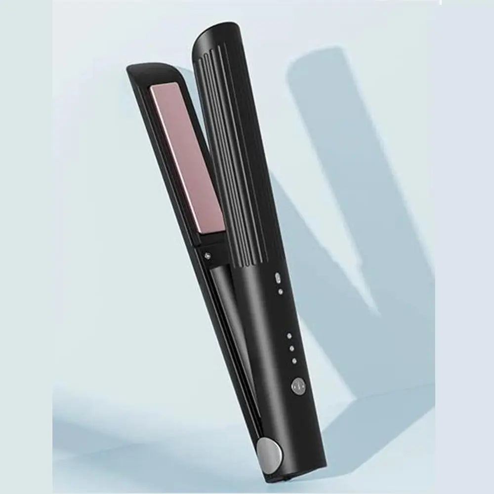 K-Skin Wireless Hair Straightener Tourmaline Ceramic Up To 200°C USB Rechargeable - Black