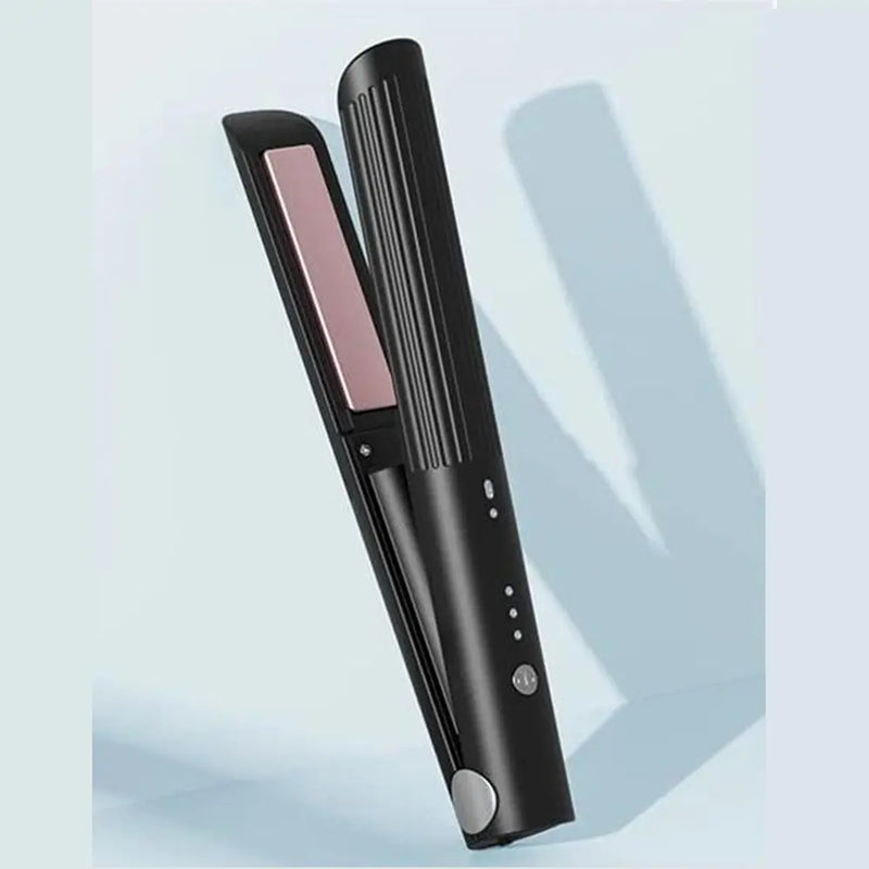 K-Skin Wireless Hair Straightener Tourmaline Ceramic Up To 200°C USB Rechargeable - Black