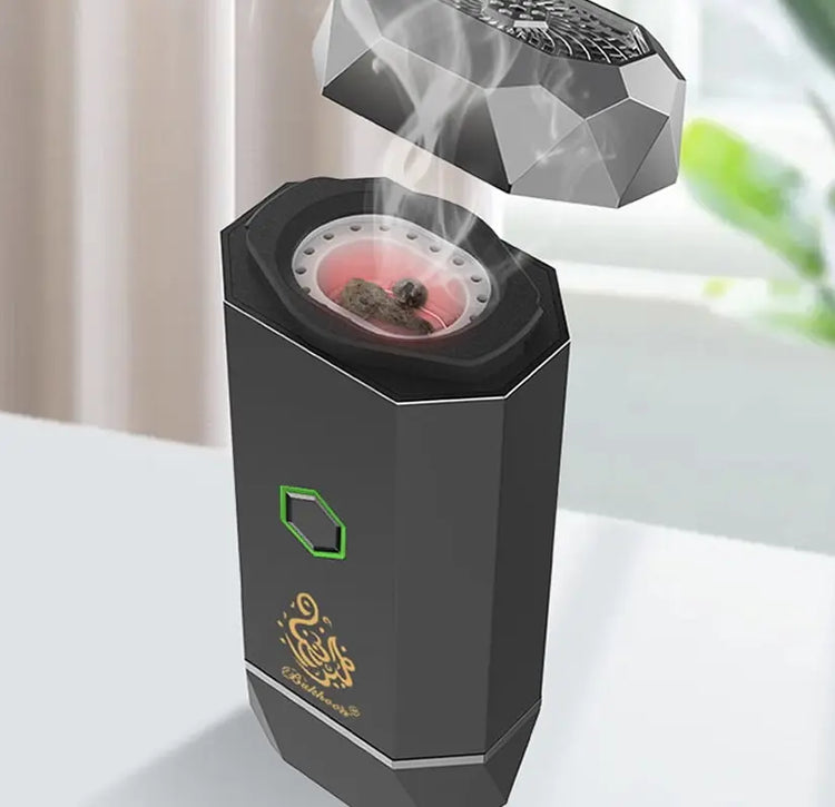 Crony Arabic Electric Incense Bukhoor With Safe Heating Technology USB Rechargeable – Black