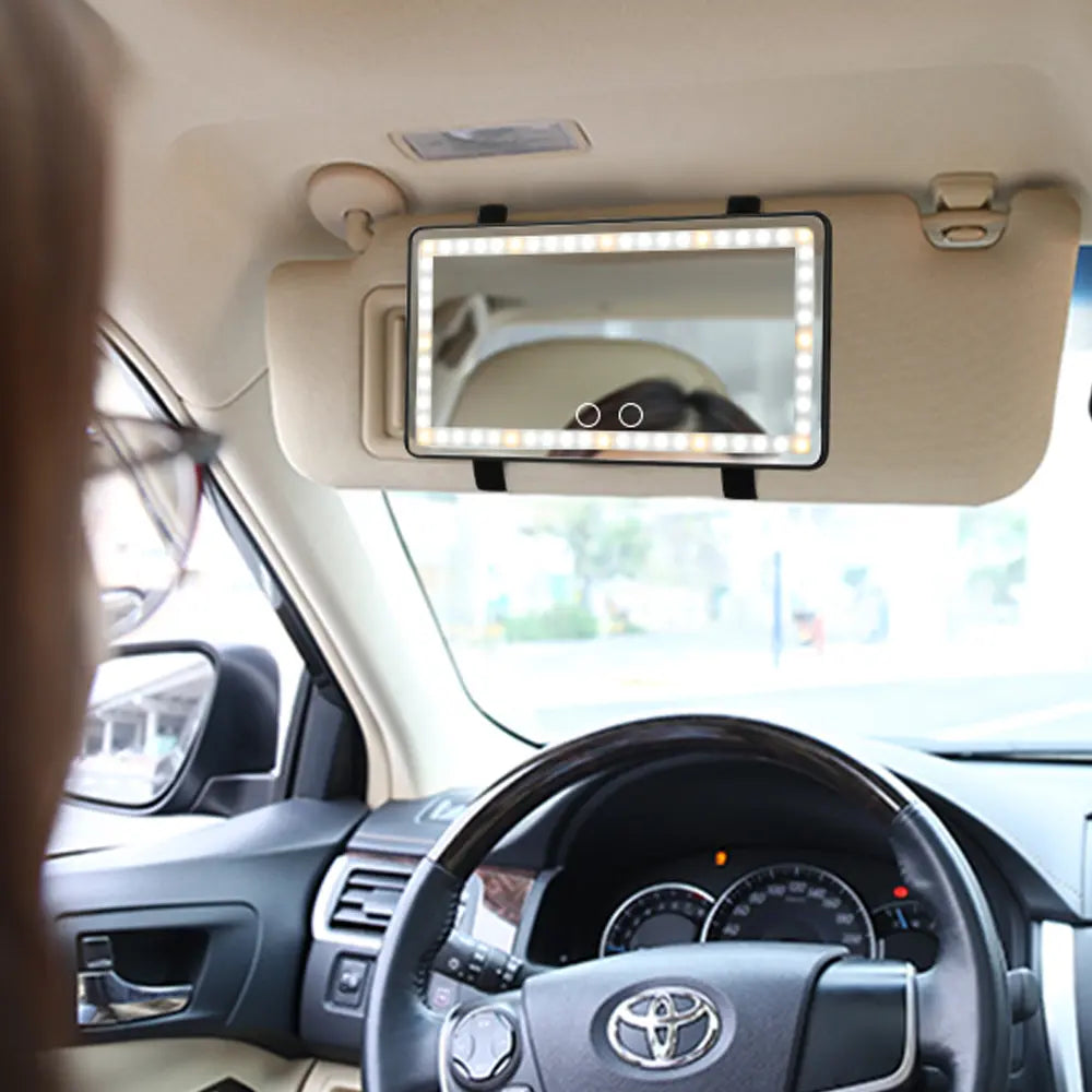 Car Vanity Rechargeable Led Light Car Mirror