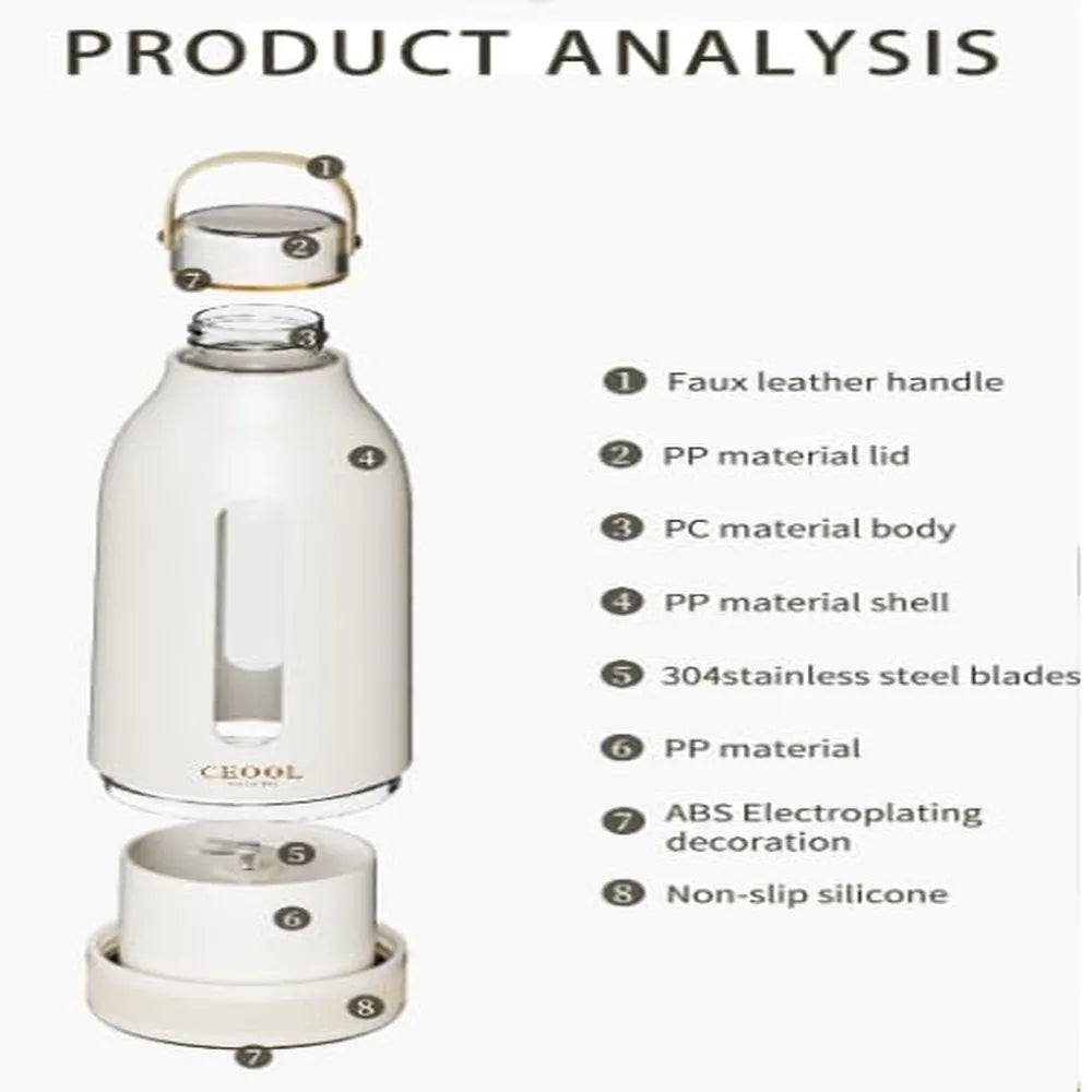 Ceool Portable Mini Juicer 360ML150W Type - C Rechargeable