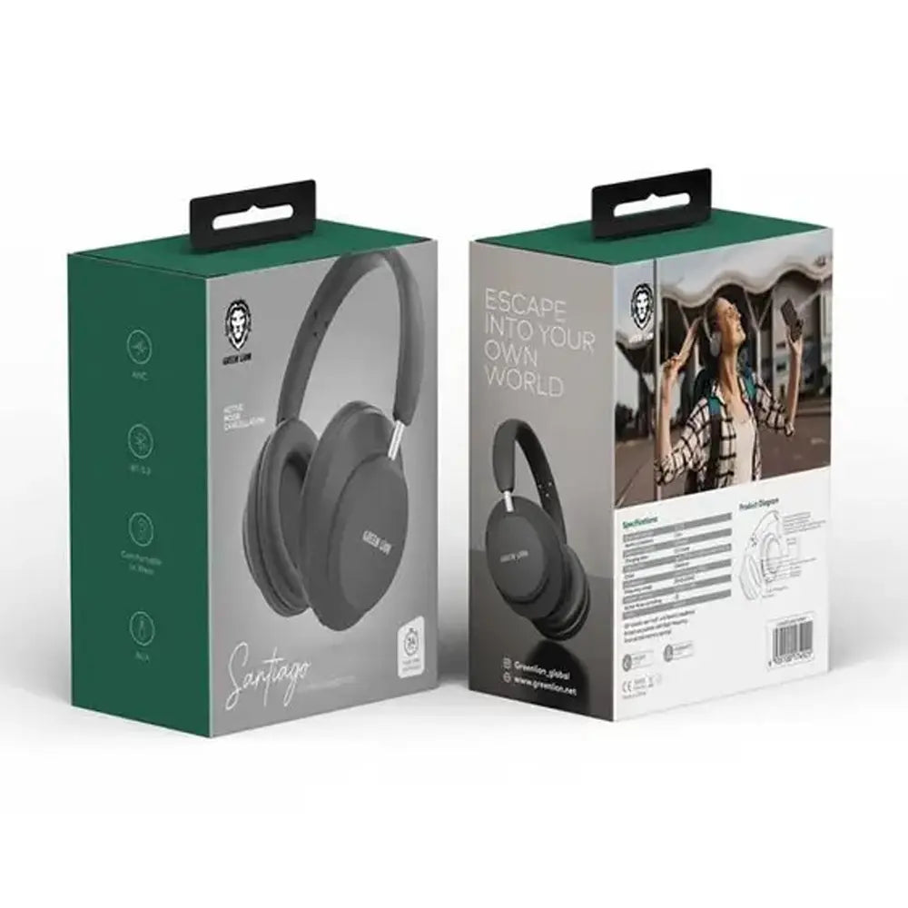 Green Lion Santiago Wireless Headphone - Black