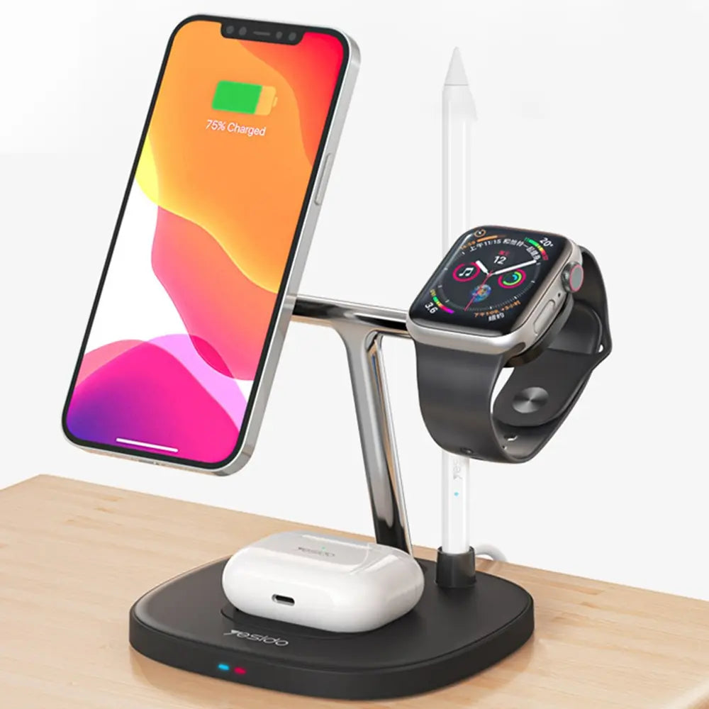 Yesido 4-in-1 Magnetic Wireless Charger Stand