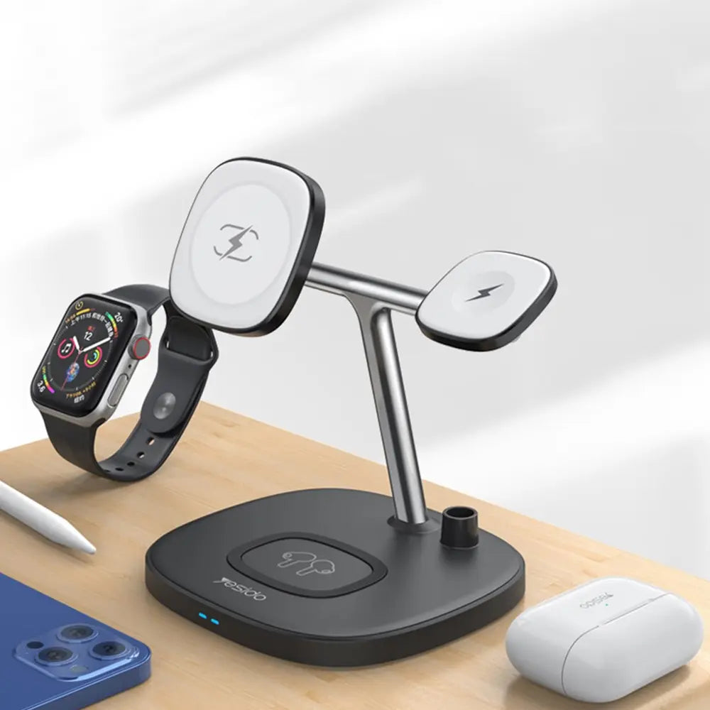Yesido 4-in-1 Magnetic Wireless Charger Stand