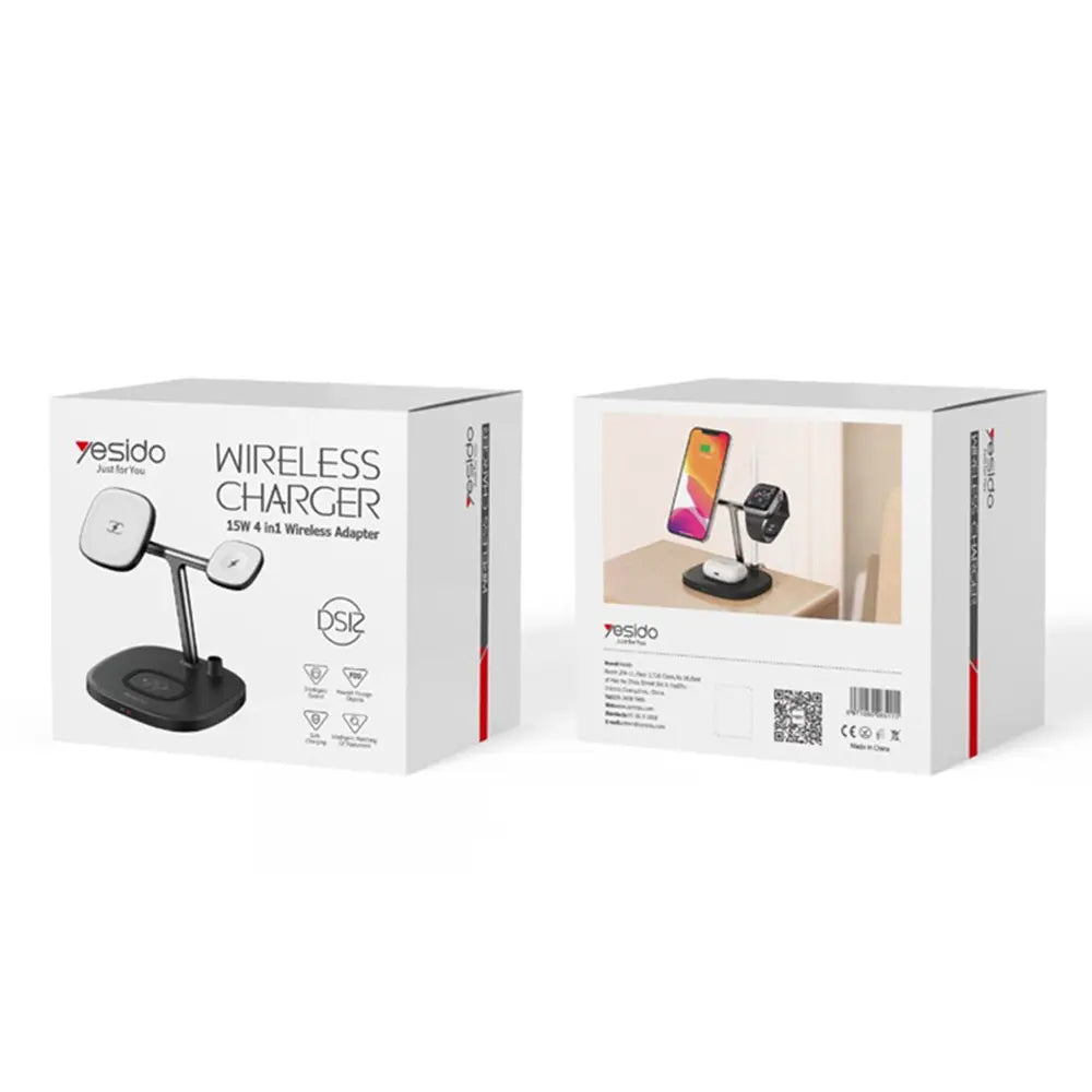 Yesido 4-in-1 Magnetic Wireless Charger Stand