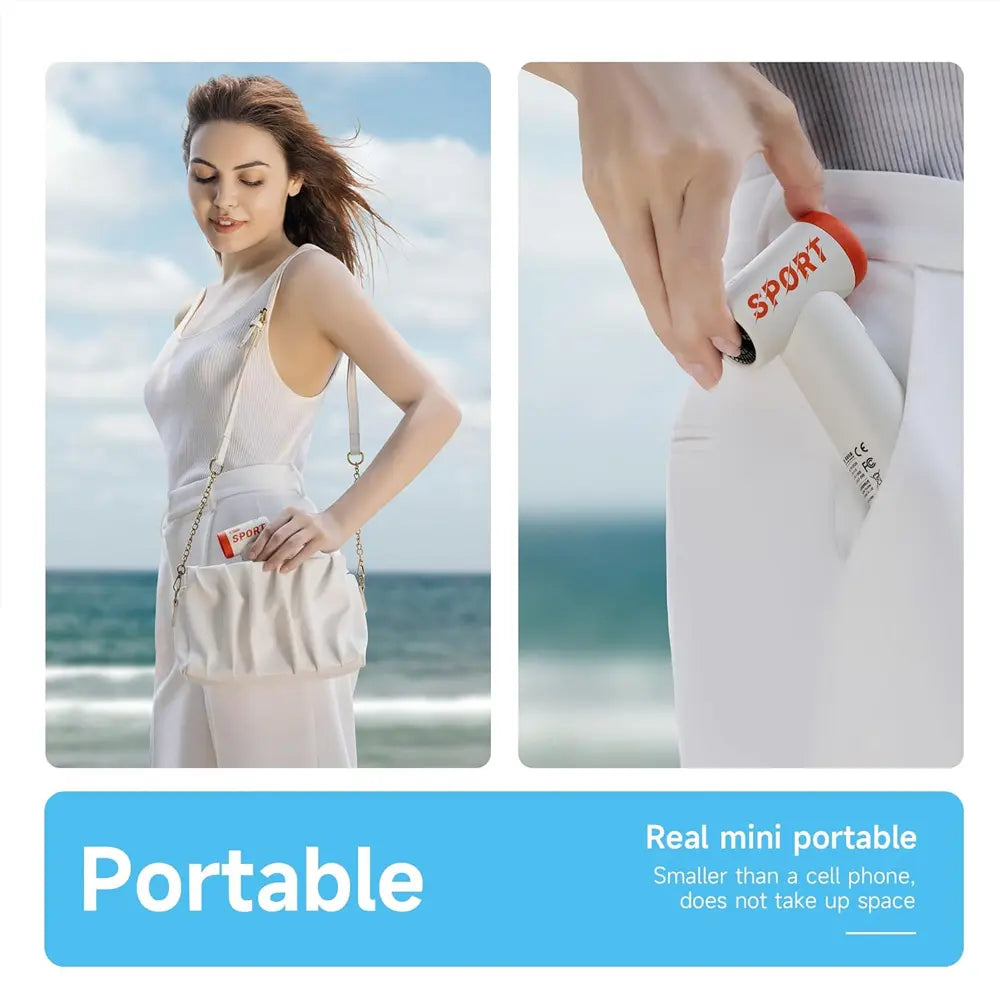 Nimin Mini Cordless Portable Compressed Air Duster 4 Wind Speed Adjustment 1100mAh