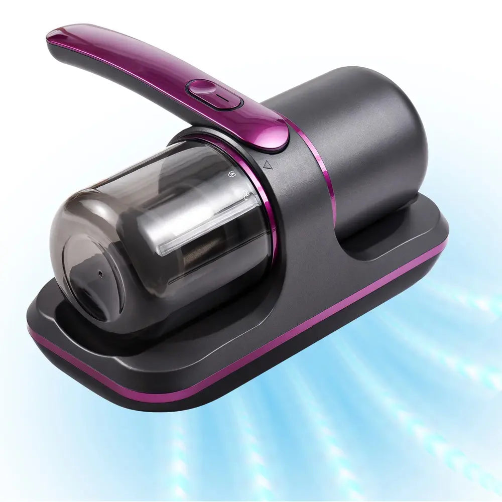 Eccomum Handheld Cordless Bed Cleaner 100W Power with 250ml Capacity Dual-Speed Attachments