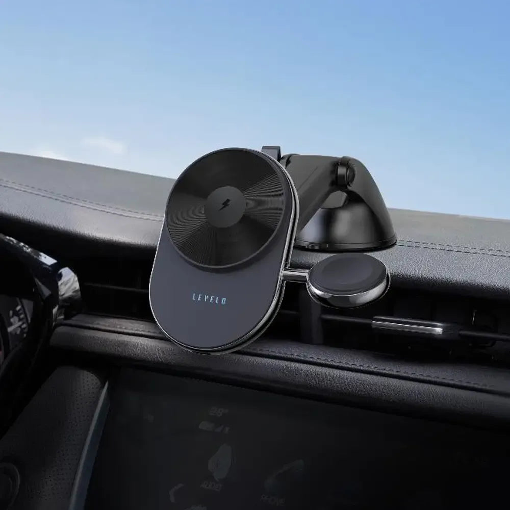 Levelo Siena 2-in-1 Wireless Car Charger 15W