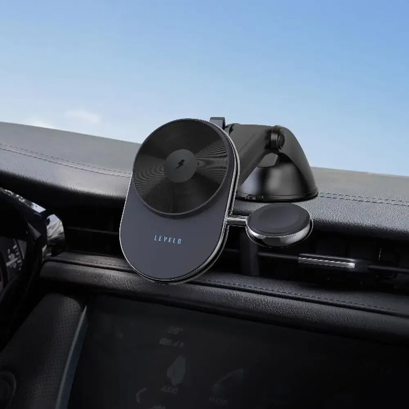 Levelo Siena 2-in-1 Wireless Car Charger 15W