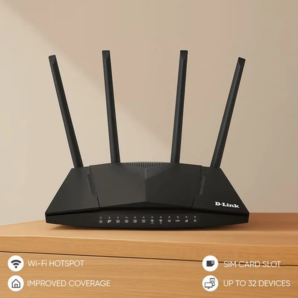 D-Link DWR-M921 4G LTE Router WPA/WPA2 Encryption