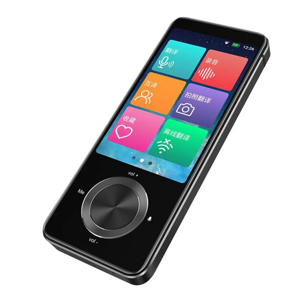M9 Instant Voice Translator Two-Way Real Time Smart Translator Device with Camera & Touchscreen 1500mAh Type-C Rechargeable