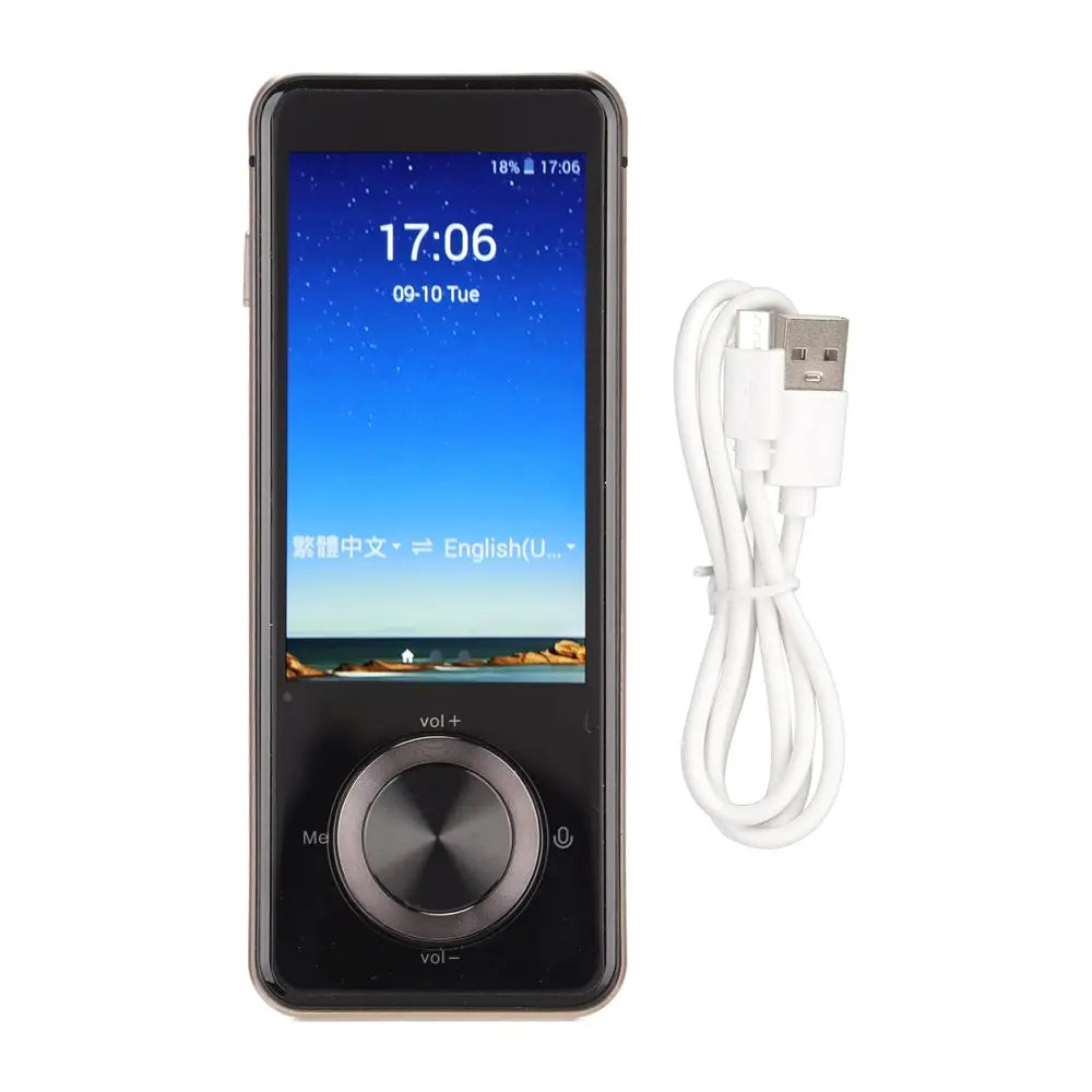 M9 Instant Voice Translator Two-Way Real Time Smart Translator Device with Camera & Touchscreen 1500mAh Type-C Rechargeable