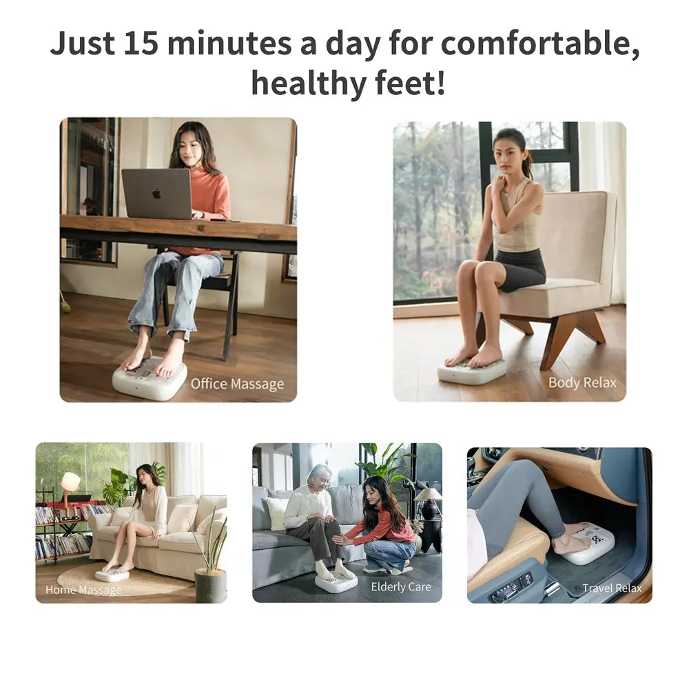 Kica Cordless Electric Foot Massager With 6 Massage Rollers