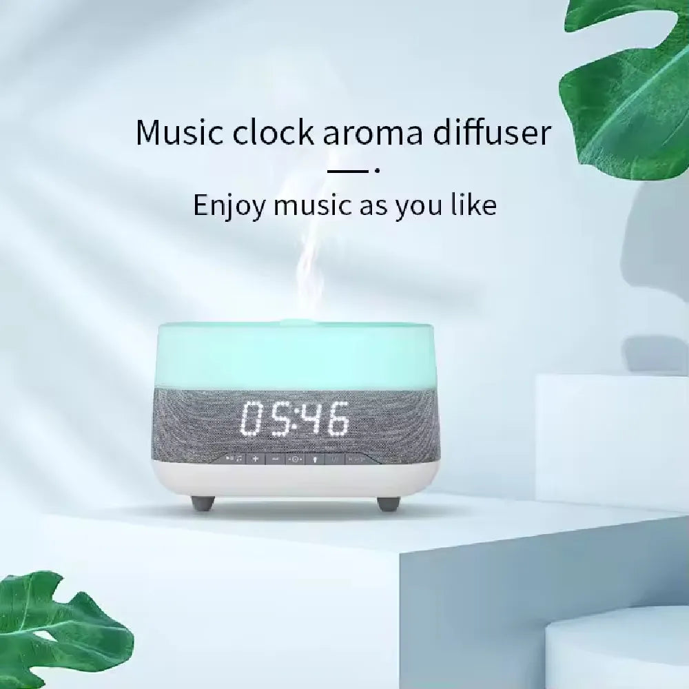M01 Elegant Aroma Diffuser and Air Humidifier with Bluetooth Speaker Ultrasonic 300ml Wireless Humidifier