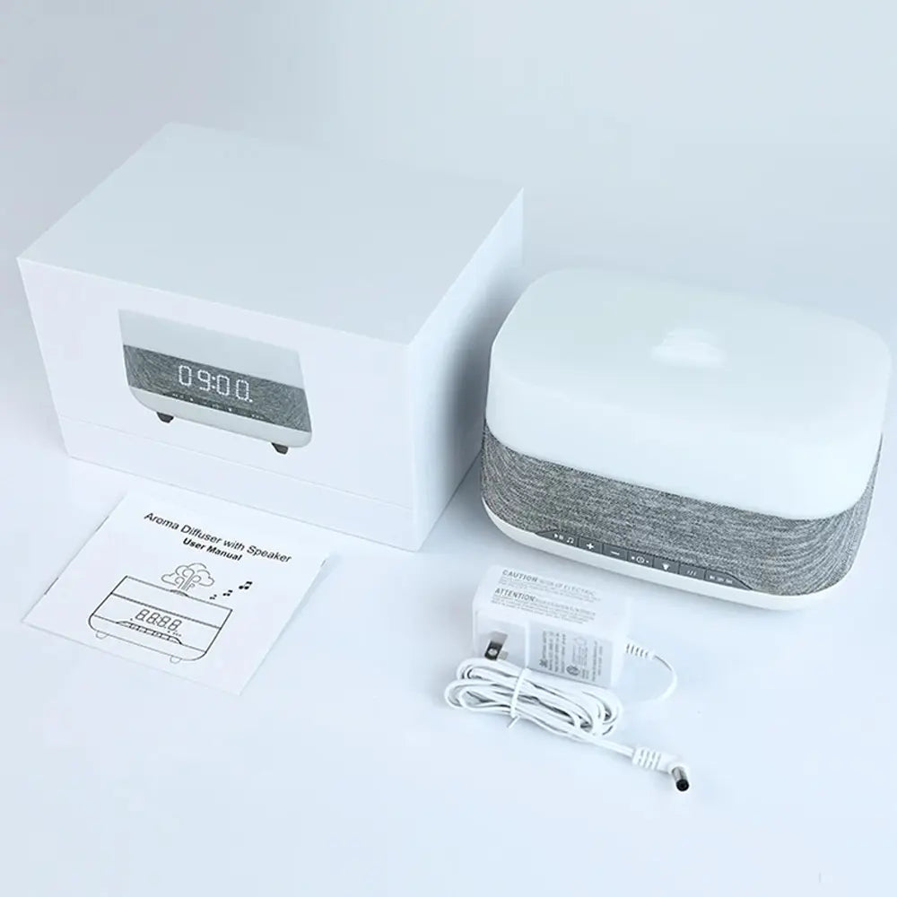 M01 Elegant Aroma Diffuser and Air Humidifier with Bluetooth Speaker Ultrasonic 300ml Wireless Humidifier