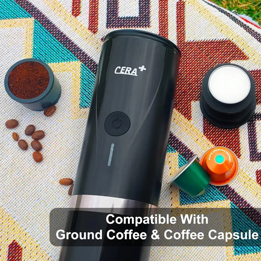 CERA+ Portable Electric Espresso Maker 80ml 90W Type-C Rechargeable