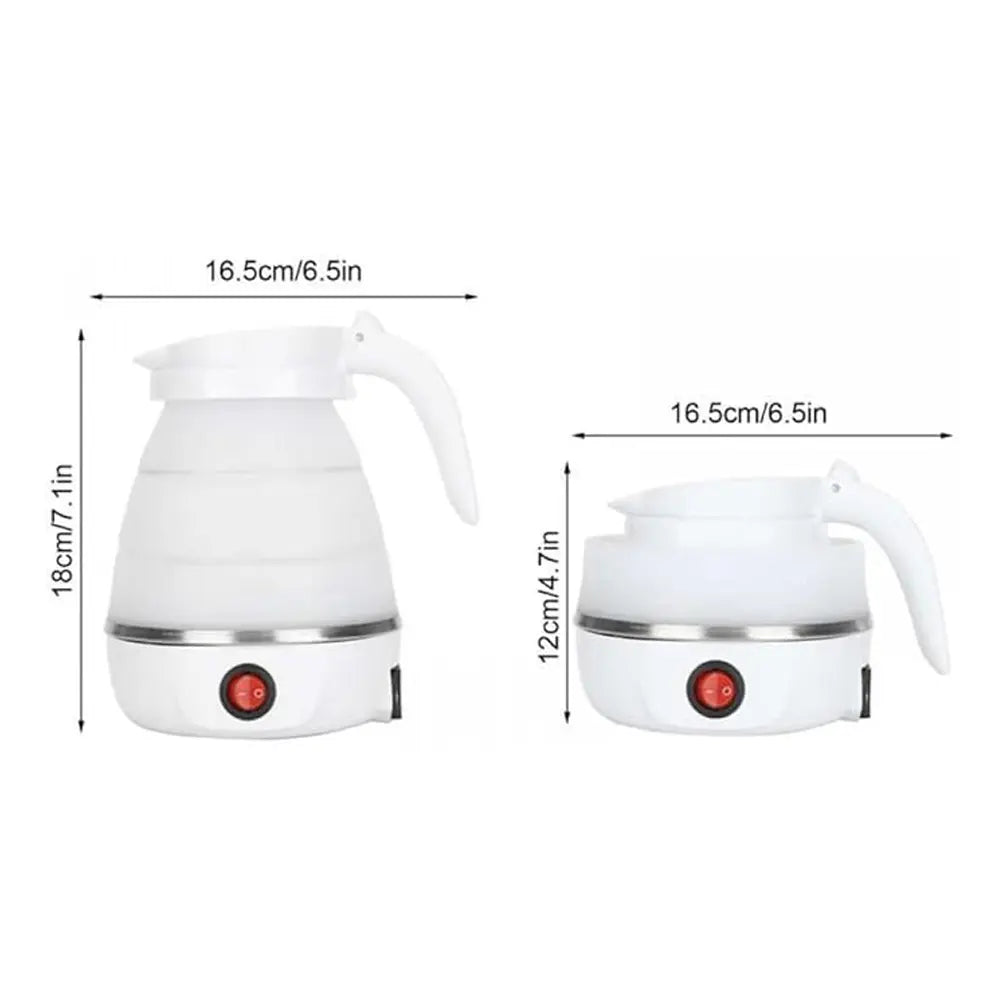 Hyllis Folding Electric Silicone Travel Kettle 600ml 600W