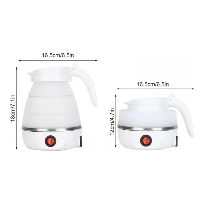Hyllis Folding Electric Silicone Travel Kettle 600ml 600W