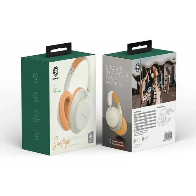 Green Lion Santiago Wireless Headphone - Beige