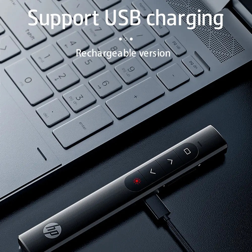 HP SS10 Wireless Multifunctional Laser Remote Control Up to 100M Range USB Rechargeable